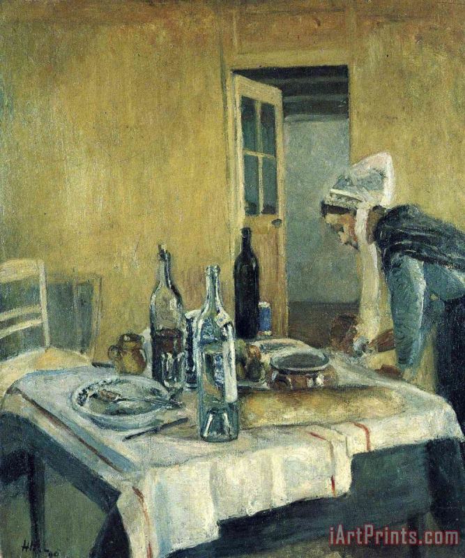 The Maid 1896 painting - Henri Matisse The Maid 1896 Art Print