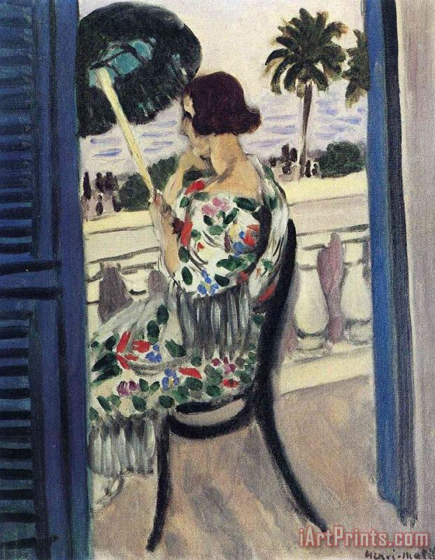 Henri Matisse Woman Holding Umbrella 1 Art Print