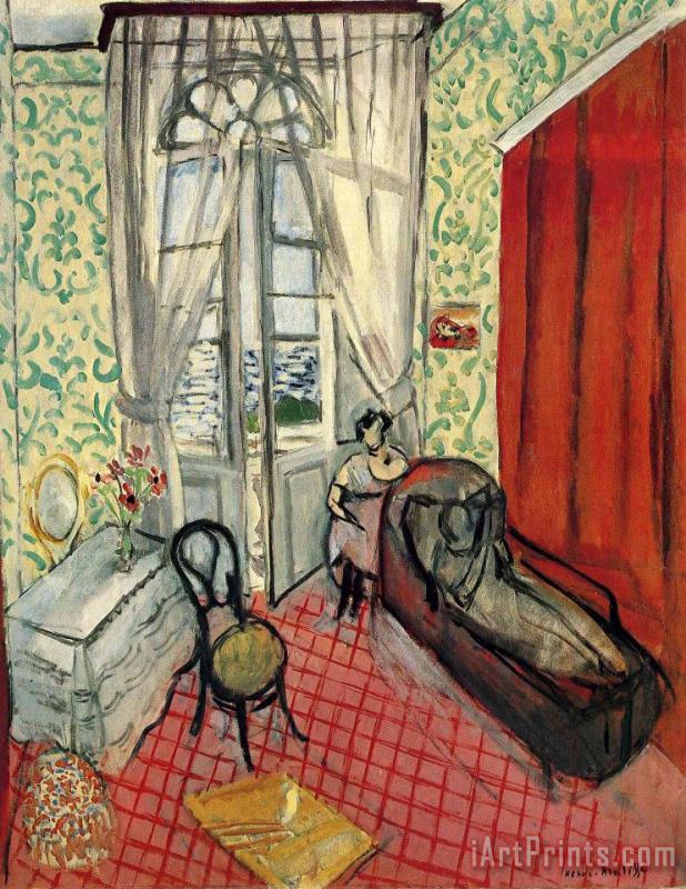 Henri Matisse Woman on Sofa Or Couch Art Painting