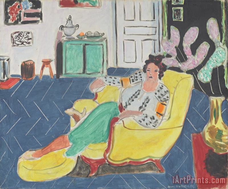 Woman Seated in an Armchair painting - Henri Matisse Woman Seated in an Armchair Art Print