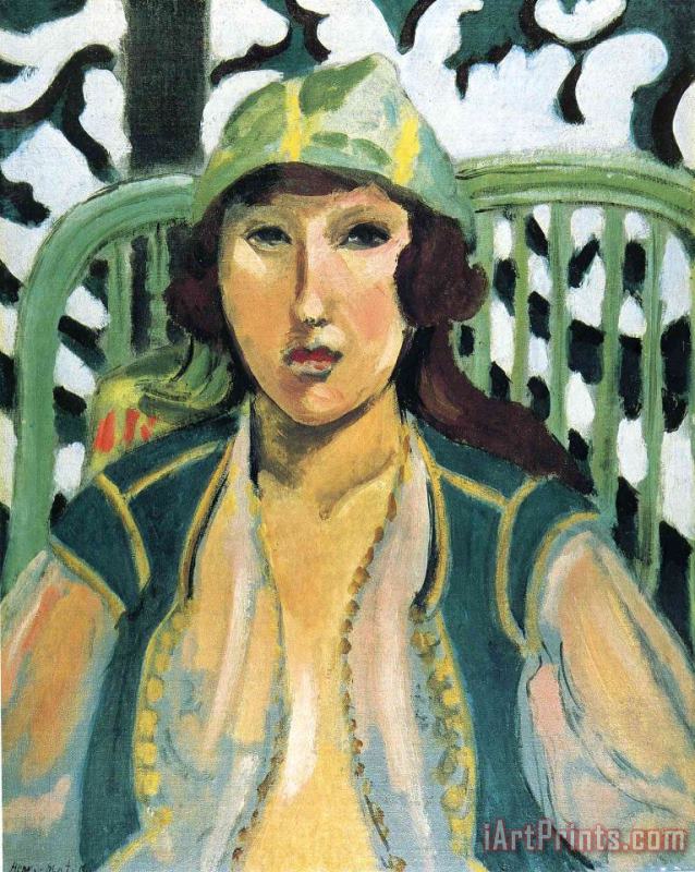 Henri Matisse Woman with Oriental Dress 1919 Art Painting