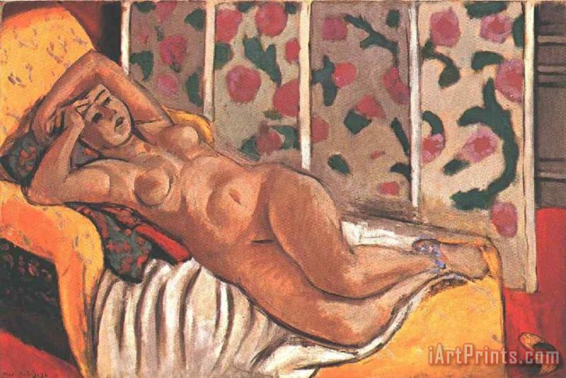 Henri Matisse Yellow Odalisque 1926 Art Print