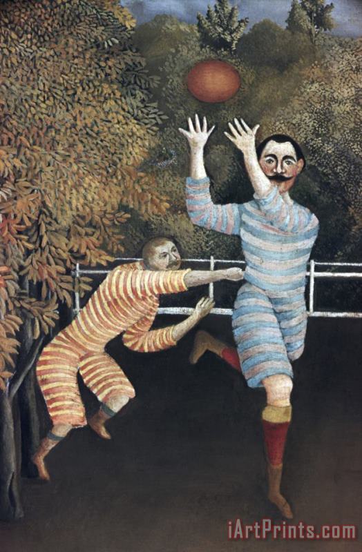 Detail of The Football Players painting - Henri Rousseau Detail of The Football Players Art Print