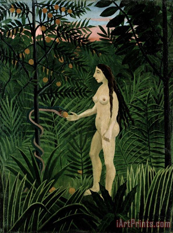 Eve painting - Henri Rousseau Eve Art Print