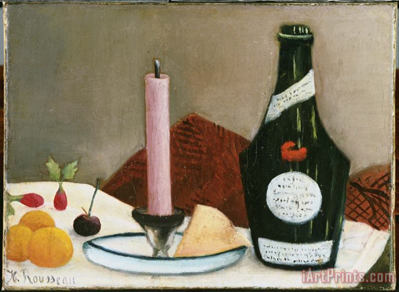 Henri Rousseau The Pink Candle Art Painting