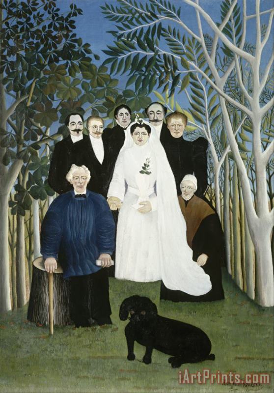 Henri Rousseau The Wedding Party Art Print