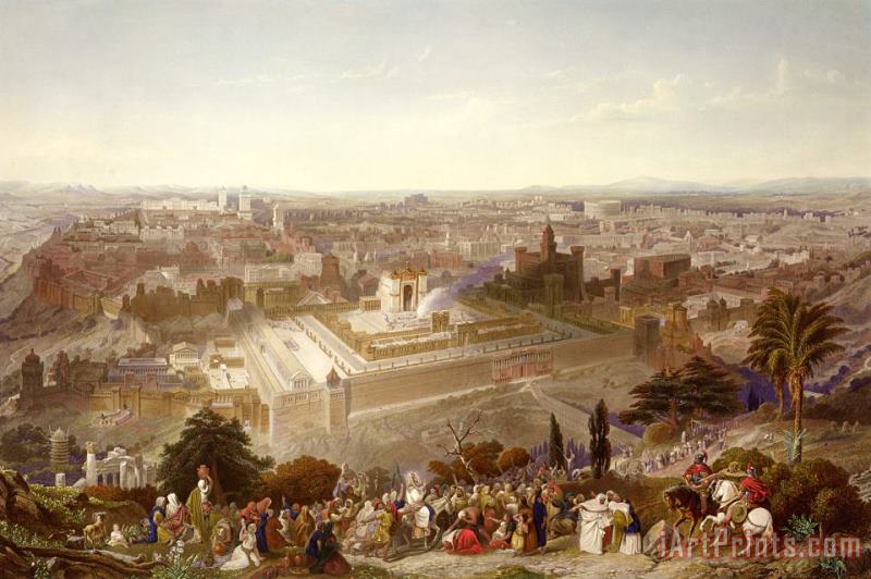 Jerusalem in her Grandeur painting - Henry Courtney Selous Jerusalem in her Grandeur Art Print