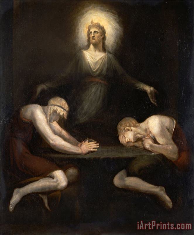 Christ Disappearing at Emmaus painting - Henry Fuseli Christ Disappearing at Emmaus Art Print