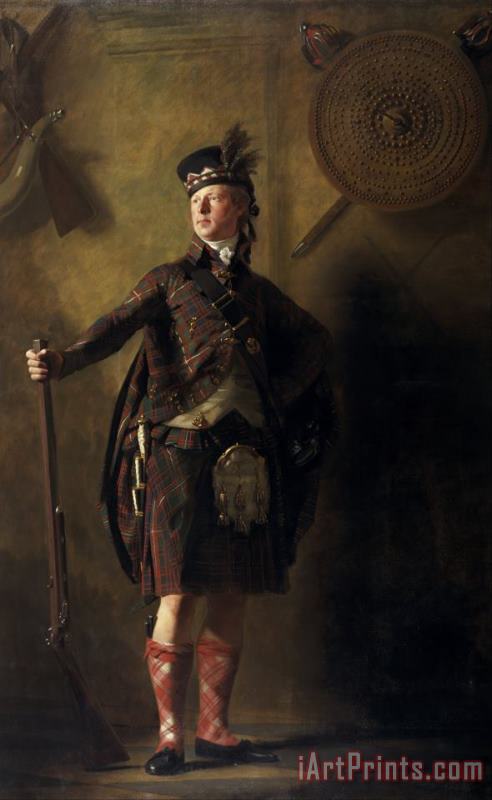 Colonel Alastair Ranaldson Macdonell of Glengarry (1771 painting - Henry Raeburn Colonel Alastair Ranaldson Macdonell of Glengarry (1771 Art Print