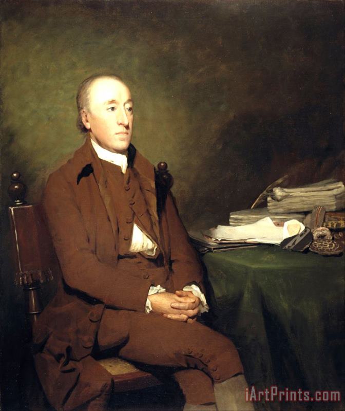 James Hutton, 1726 painting - Henry Raeburn James Hutton, 1726 Art Print