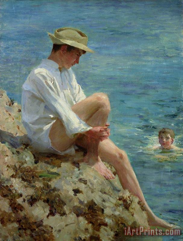 Henry Scott Tuke Boys Bathing Art Painting