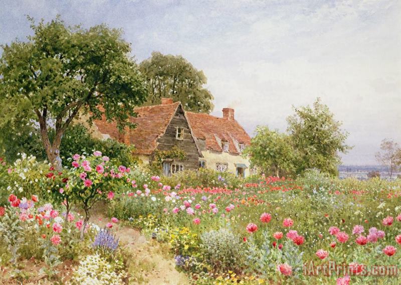 Henry Sutton Palmer A Cottage Garden Art Print