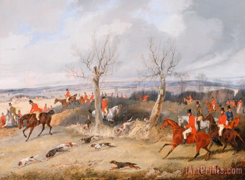 Henry Thomas Alken Hunting Scene in Full Cry Art Painting