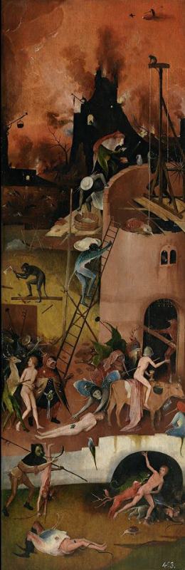 Hieronymus Bosch Haywain, Right Wing of The Triptych Art Painting