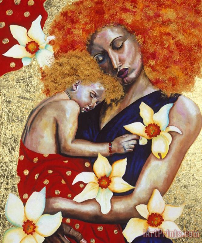 Hilary Dunne Mother And Child Art Print