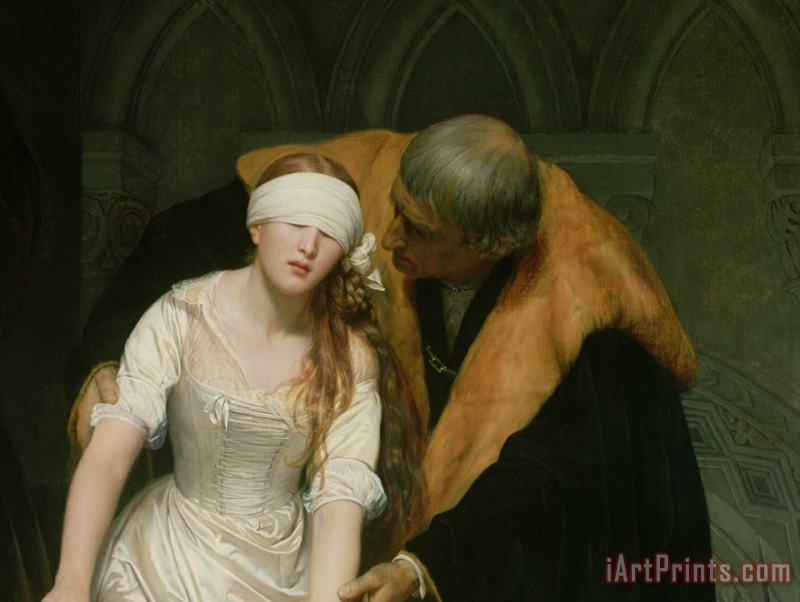 Hippolyte Delaroche The Execution of Lady Jane Grey Art Painting