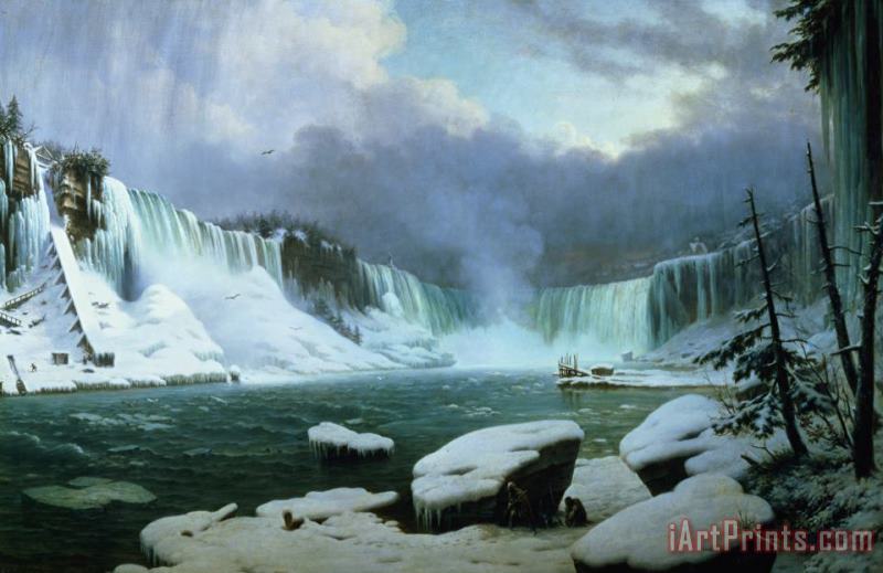 Hippolyte Victor Valentin Sebron Niagara Falls Art Print