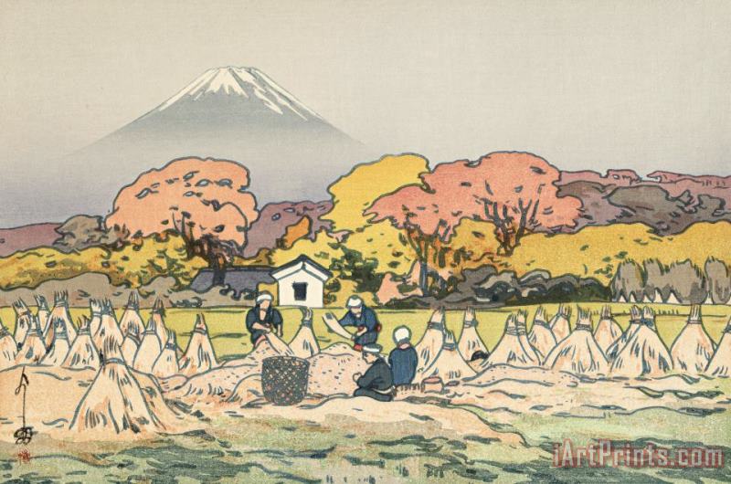Fuji Mountain in Autumn (aki), From The Series Ten Views of Fuji (fuji Jikkei) painting - Hiroshi Yoshida Fuji Mountain in Autumn (aki), From The Series Ten Views of Fuji (fuji Jikkei) Art Print
