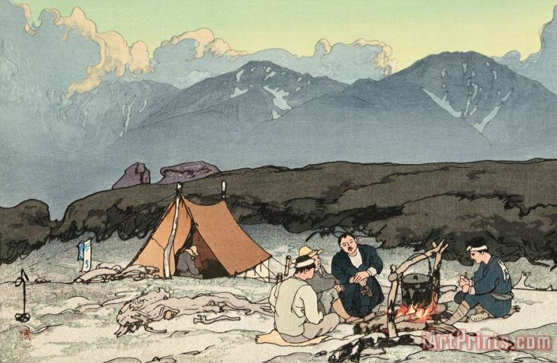 Hiroshi Yoshida Kita And Mano Mountains (kita Dake to Mano Dake), From The Series Southern Japanese Alps (nihon Minami Arupusu Shu) Art Painting