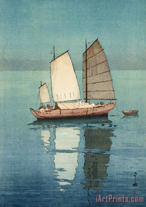Hiroshi Yoshida Sailing Boats Afternoon Art Print