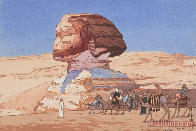 The Sphinx (sufuinkusu), From The European Series painting - Hiroshi Yoshida The Sphinx (sufuinkusu), From The European Series Art Print