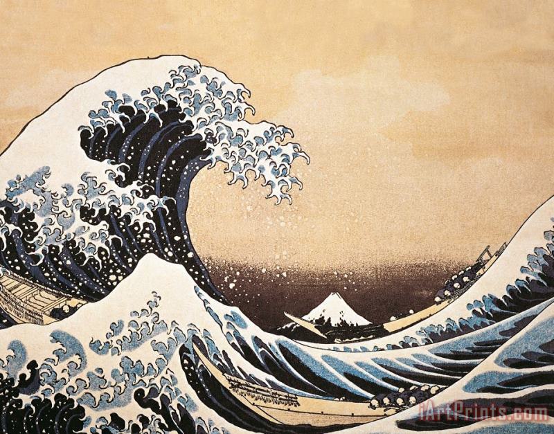 The Great Wave Of Kanagawa painting - Hokusai The Great Wave Of Kanagawa Art Print