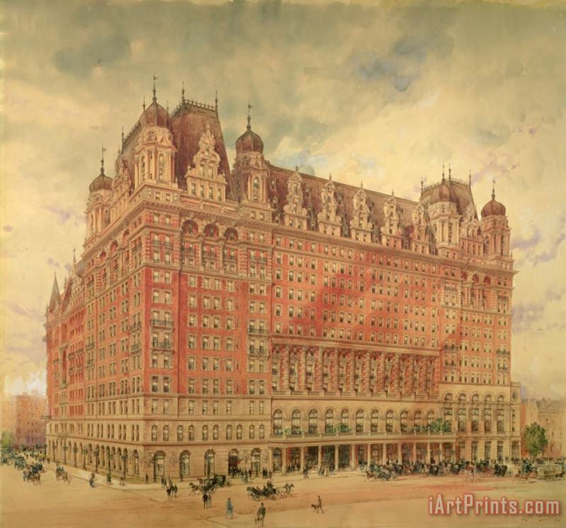 Hughson Frederick Hawley Waldorf Astoria Hotel Art Painting