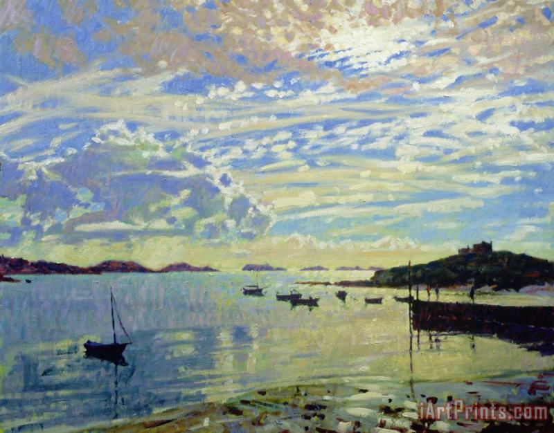 A Brightening Sky Early Light painting - Hugo Grenville A Brightening Sky Early Light Art Print