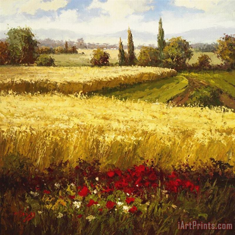 Golden Harvest painting - Hulsey Golden Harvest Art Print