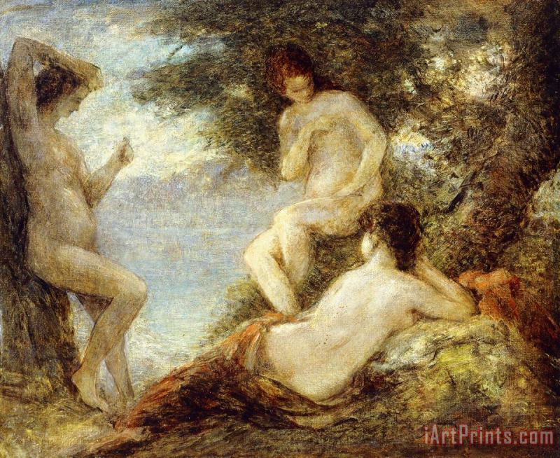 Ignace Henri Jean Fantin-Latour Sirens Art Painting