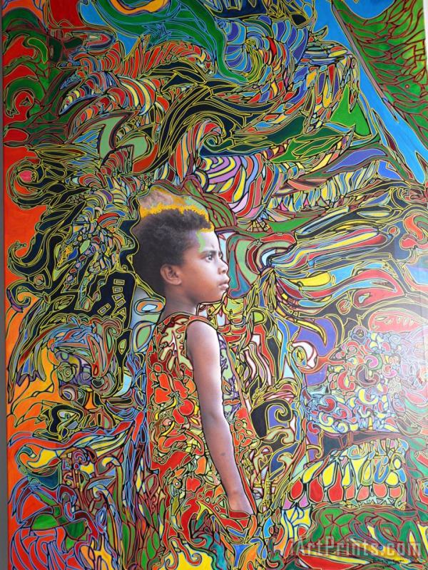 Igor Eugen Prokop Wonderseegirl in Vanuatu Art Painting