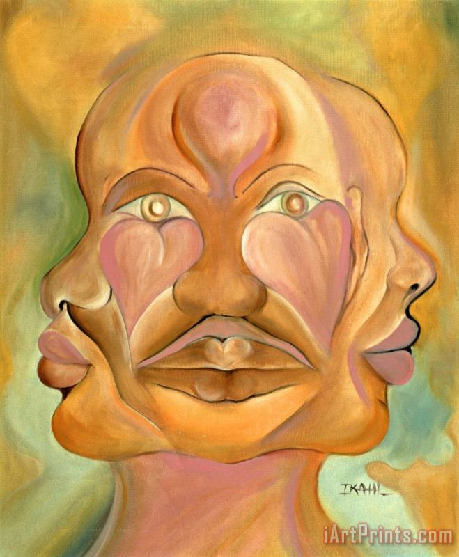 Faces of Copulation painting - Ikahl Beckford Faces of Copulation Art Print