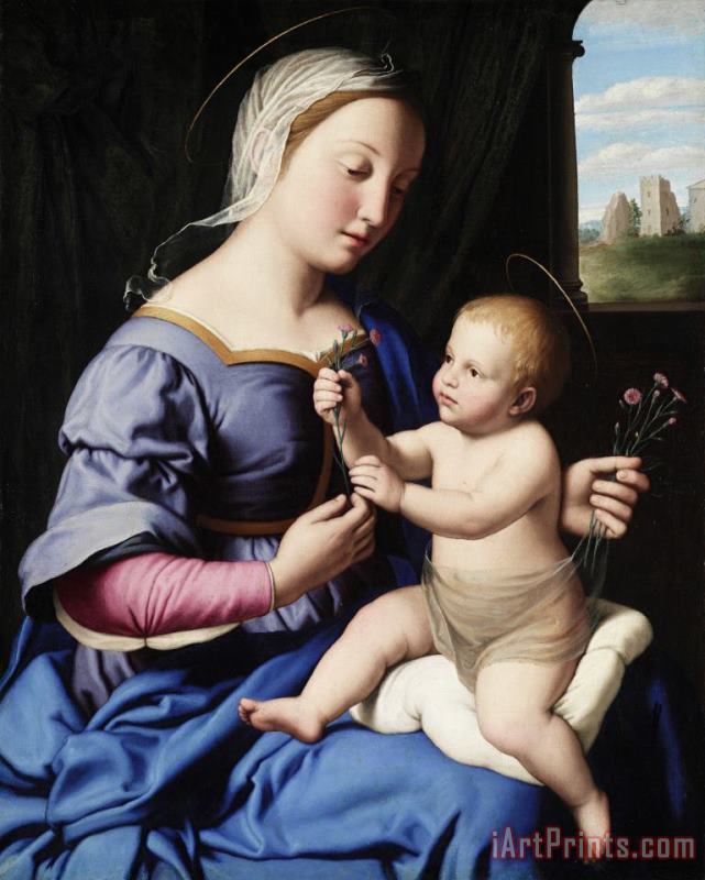 Il Sassoferrato Madonna And Child Art Painting