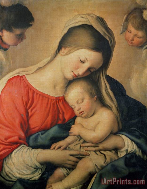 Il Sassoferrato The Sleeping Christ Child Art Painting