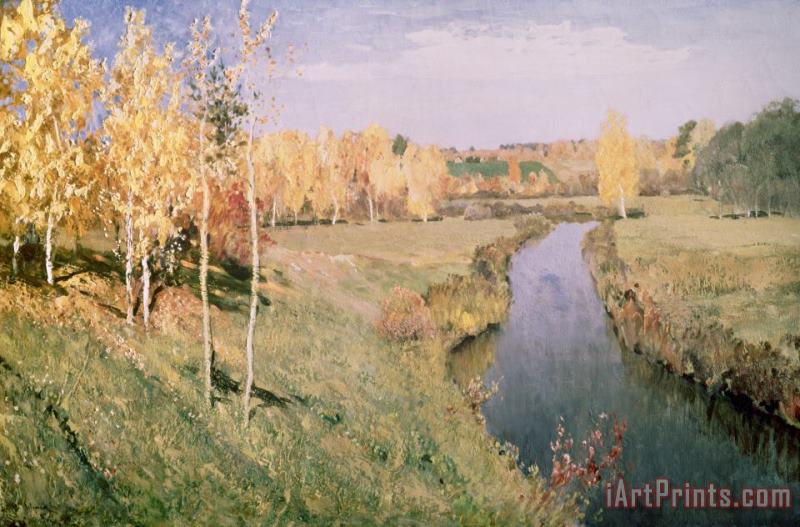 Isaak Ilyich Levitan Golden Autumn Art Painting