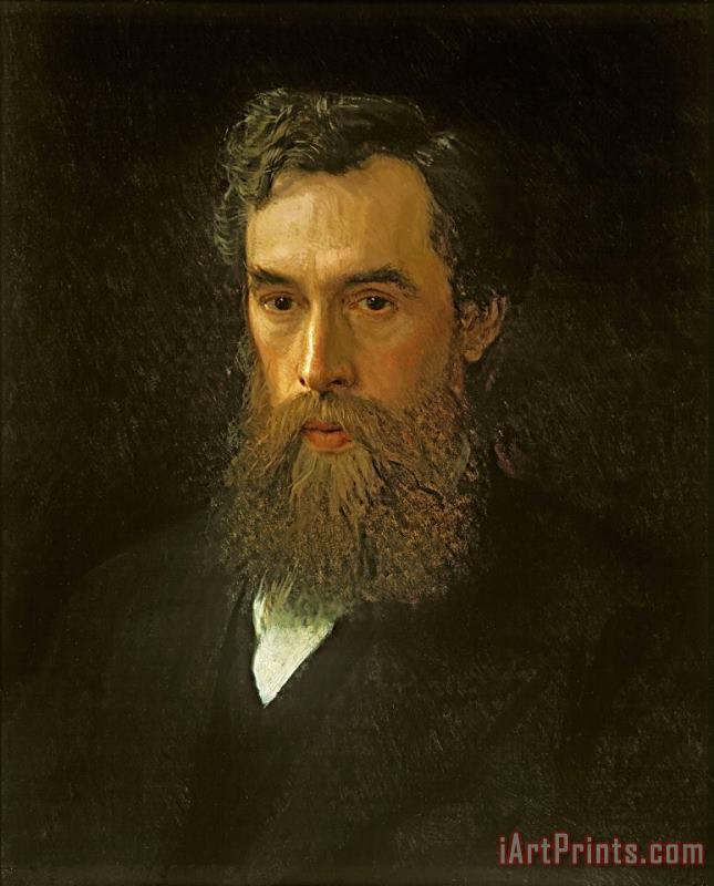 Portrait of Pavel Tretyakov painting - Ivan Kramskoi Portrait of Pavel Tretyakov Art Print