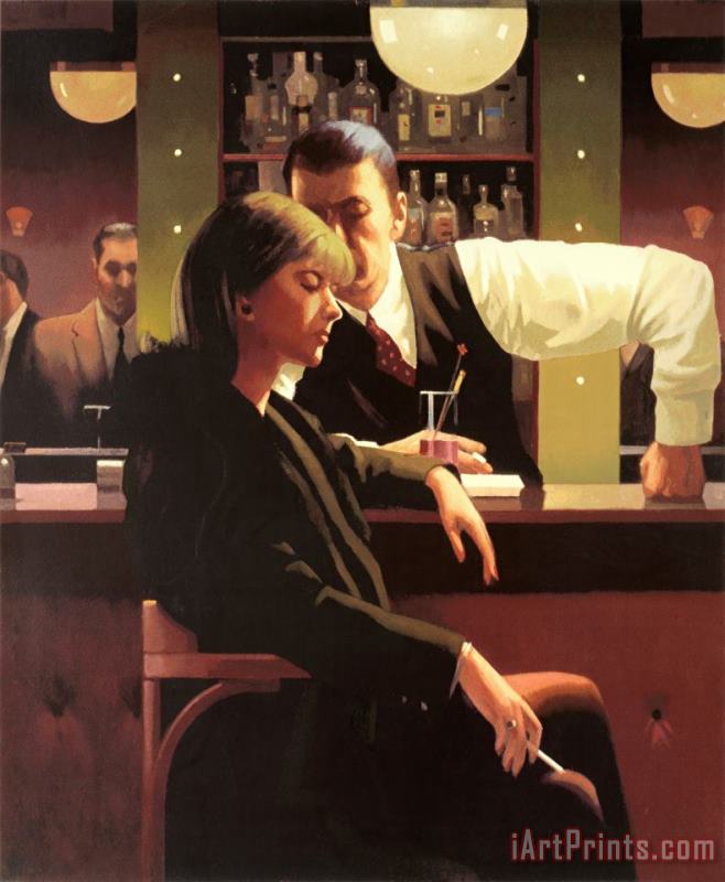 Jack Vettriano Cocktails & Broken Hearts, 1998 Art Painting