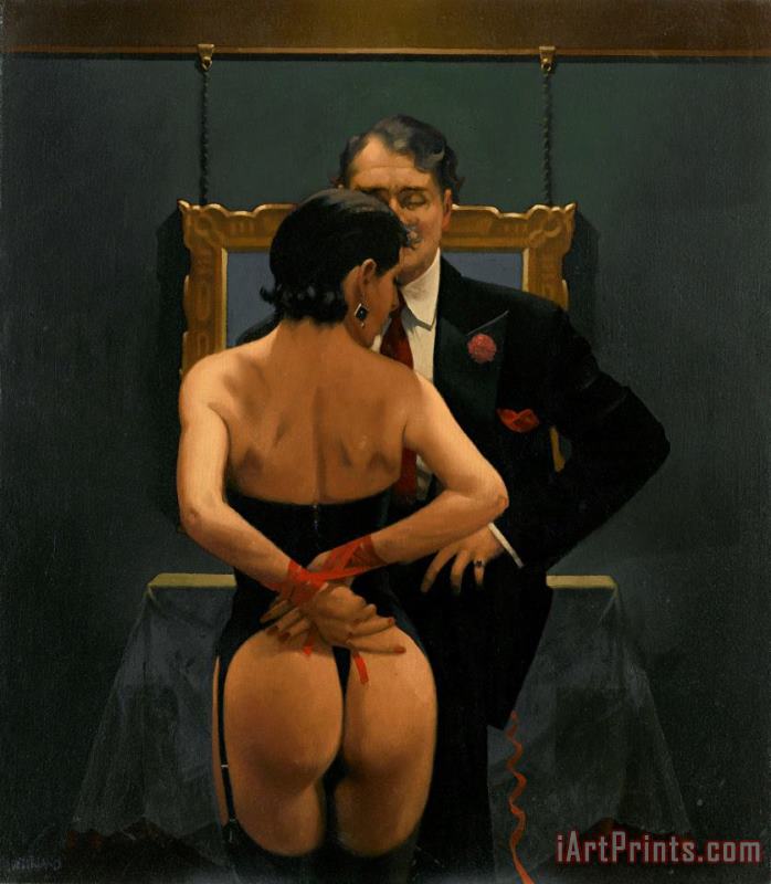 Jack Vettriano Scarlet Ribbons, Lovely Ribbons, 2004 Art Painting