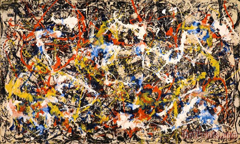 Jackson Pollock Convergence Art Print
