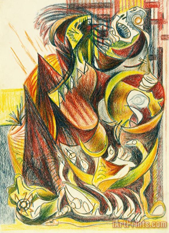 Jackson Pollock Untitled, 1939 Art Print