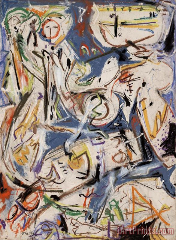 Jackson Pollock Untitled 1945 Art Painting