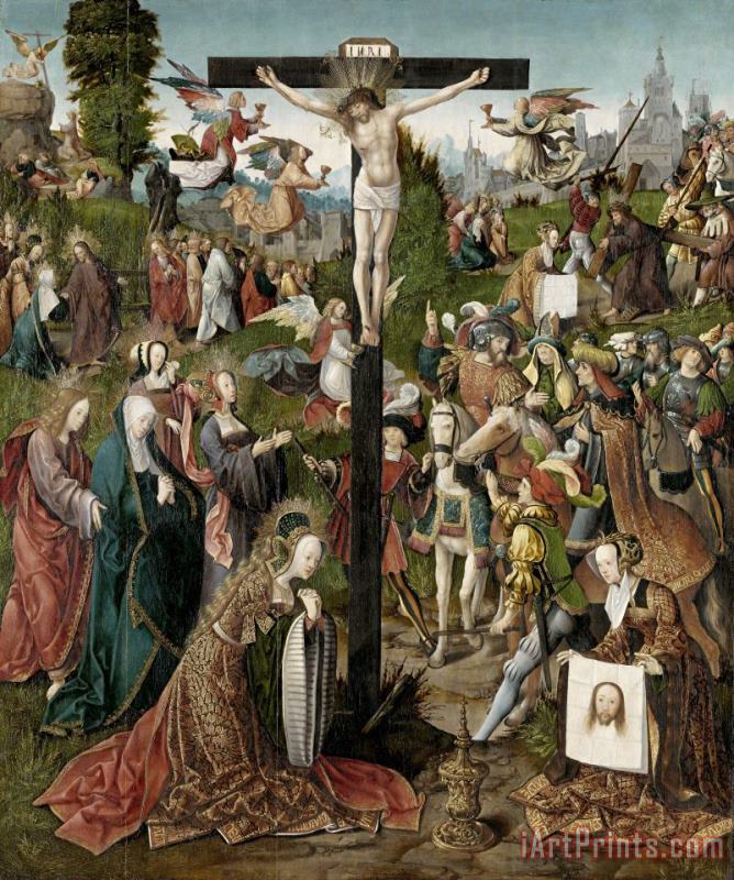 Jacob Cornelisz. van Oostsanen The Crucifixion Art Print