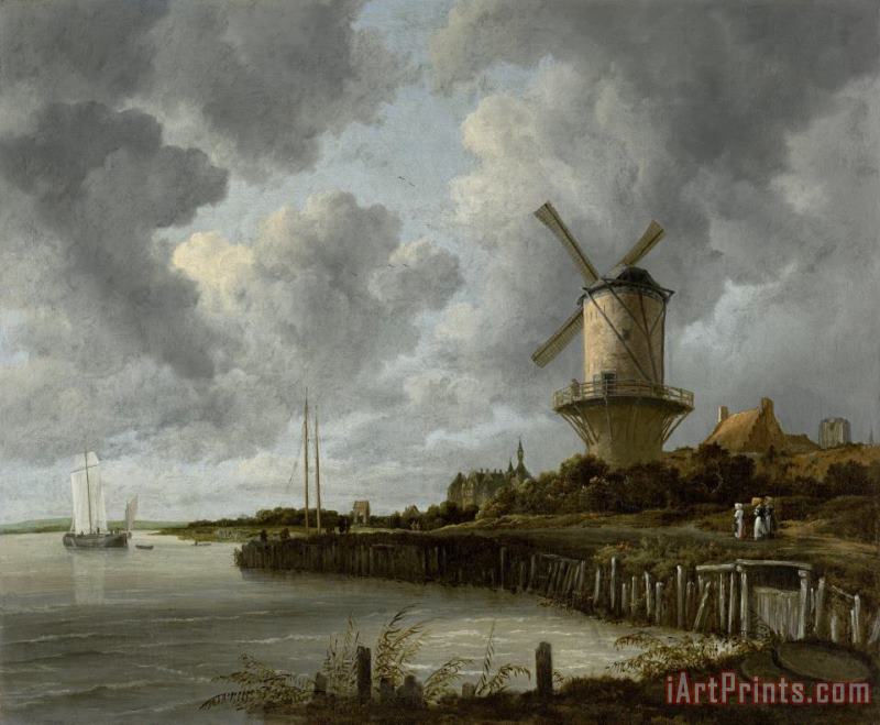 Jacob Isaacksz. Van Ruisdael The Windmill at Wijk Bij Duurstede Art Print