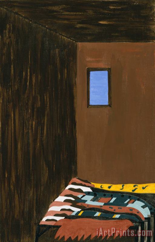 Jacob Lawrence The Migration Series, Panel No. 47: As The Migrant Population Grew, Good Housing Became Scarce. Art Print
