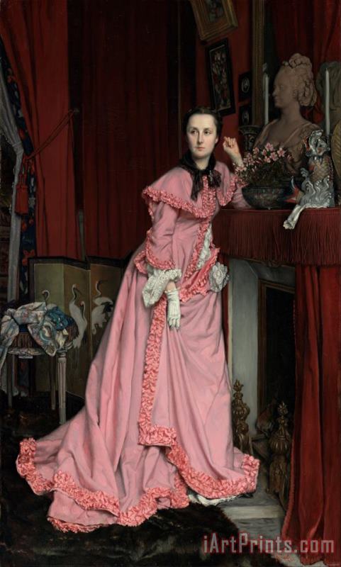 Jacques Joseph Tissot  Portrait of The Marquise De Miramon, Nee, Therese Feuillant Art Print
