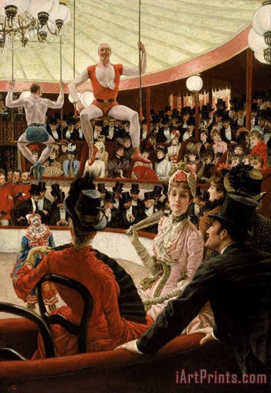 Jacques Joseph Tissot  Women of Paris The Circus Lover Art Painting