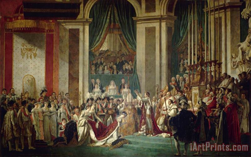 Jacques Louis David Le Couronnement De L'empereur Et De L'imperatrice, 2 Decembre 1804 Art Print