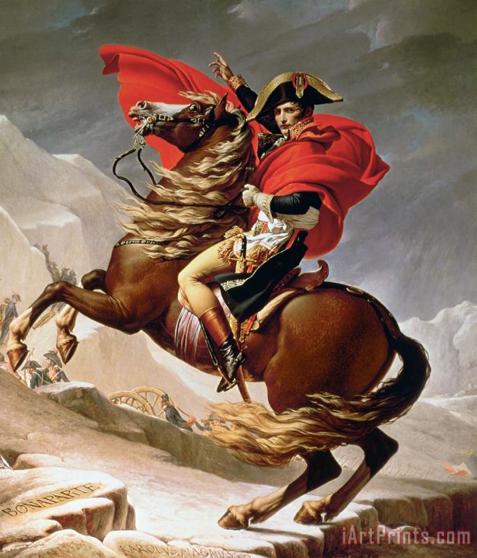 Napoleon Crossing the Alps painting - Jacques Louis David Napoleon Crossing the Alps Art Print