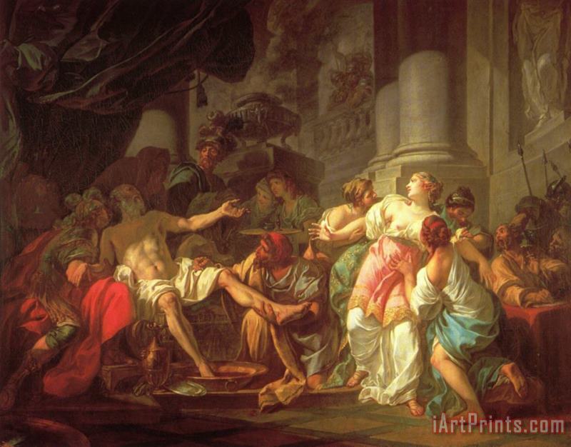 Jacques Louis David The Death of Seneca Art Painting