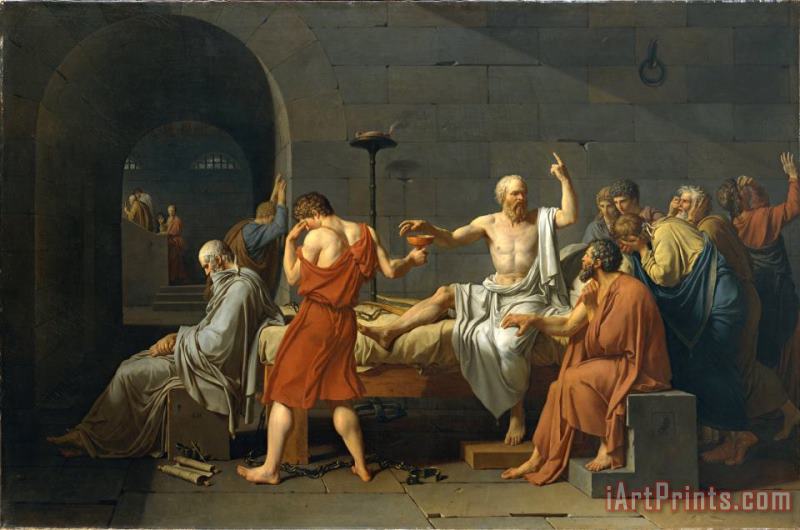 Jacques Louis David The Death of Socrates Art Print